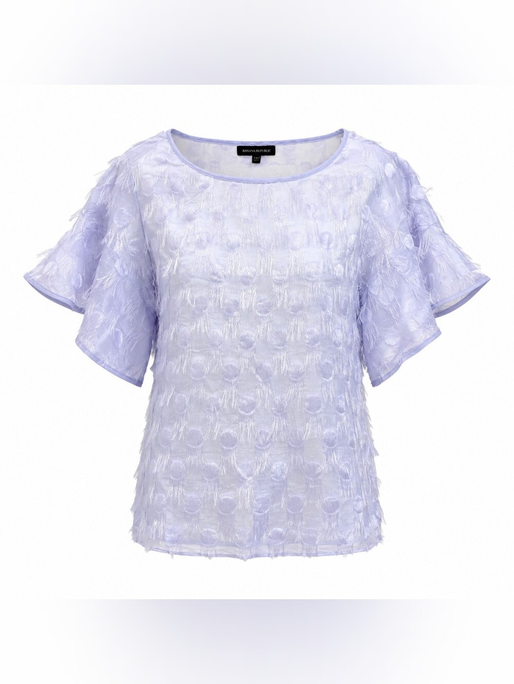 Banana Republic women's lavender flutter sleeves top size XS